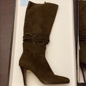 Cole Haan Suede Brown Tall Boots